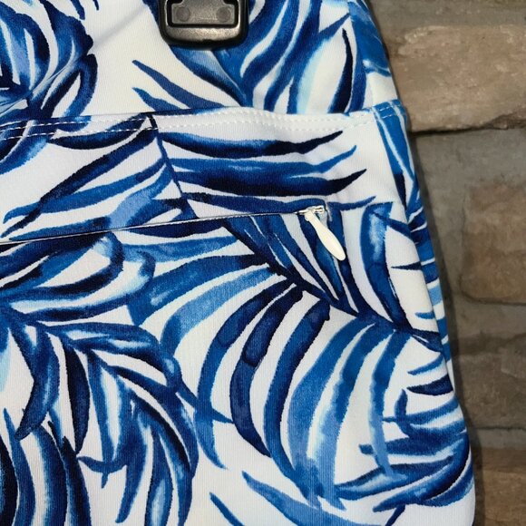 TOMMY BAHAMA ACTIVE Golf Tennis Knit Skort A-Line Sea Palms Blue NWT - Picture 5 of 6